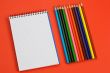 pencils and notebook