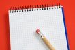 pencil and notebook