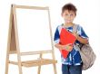 Adorable child studying