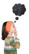 girl thinking in numbers