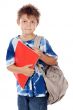 Adorable child studying