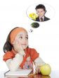 Girl studying enamored