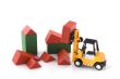 fork-lift truck at toys construction place