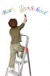 boy painting back to school