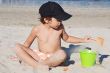 boy playing in the beach