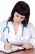Attractive lady doctor
