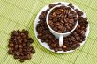 Coffee beans in a cup