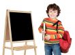 Adorable child studying