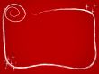 Ribbon on red
