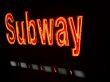 Neon Subway Sign, NYC