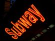 Neon Subway Sign, NYC