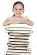 adorable girl studying
