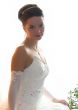 Bride in white portrait in wedding day