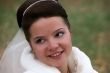 Bride in white portrait in wedding day