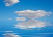 blue sky reflected