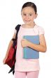 adorable girl studying