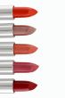 Palette of lipsticks