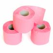 Pink toilet paper