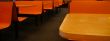 Bright orange tables