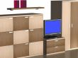 Interior of a living room. 3D image.