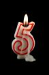 Burning Five Candle
