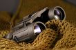 Military spyglass closeup