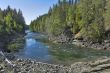 The fast mountain river.