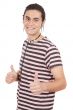 young with thumbs up