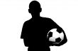 Soccer player silhouette