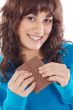 Girl with chocolate