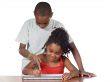 Kids studing together