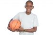 boy holding a basketball ball