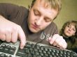 The mad programmer with the keyboard.