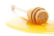 Honey and wooden drizzler