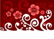 red flowers pattern
