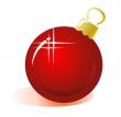 red christmas ball
