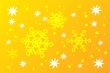 yellow snowflakes background