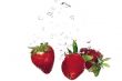Strawberry splashing