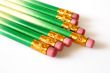 Pencils in a row
