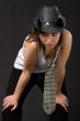 woman in hat