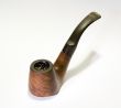 Old smoked English briar pipe