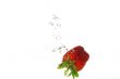 Strawberry splashing