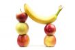 Apple with banana