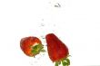 Strawberry splashing