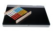 Laptop and abacus