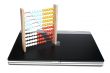 Laptop and abacus