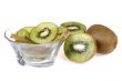  Pieces of kiwi isolated on white background