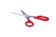 Scissors with red handle