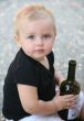 Baby boy with bottle