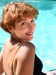 Woman by the pool